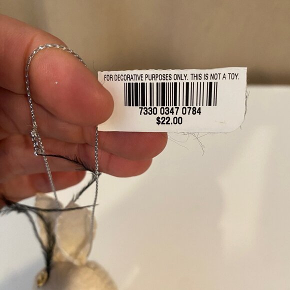 Holiday Lane Ballet Dancer Bunny Christmas Ornament‎ 9” Elegant Décor - Picture 7 of 9